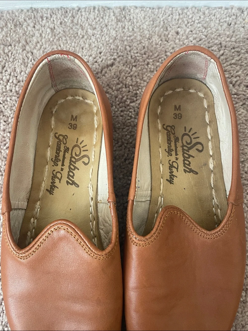 Sabah Tan Slip-On Comfort Shoes